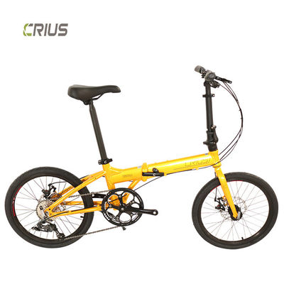 Portable 20" Aluminium Alloy Road Folding Bike With Front And Rear V Brake System