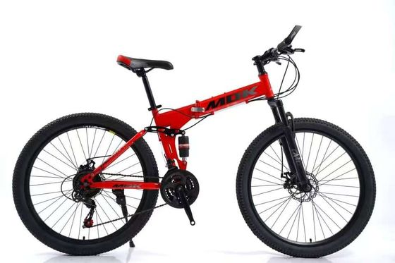 26 inch folding mountain bike with suspension 26" folding bike with disc brakes