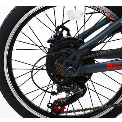 20 Inch Folding Electric Bike 36v 6 SPEED Removable Lithium Battery For Outdoor Cycling