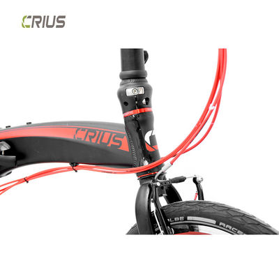 20 Inch Folding Bicycle with 9 Speed Gears and Portable Design Made of Alloy Material
