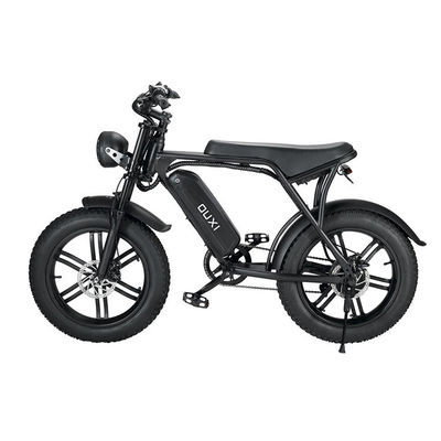 Powerful 750W V8 Motor 20 Inch Fat Tire Electric Mountain Bike With 48V 15ah Battery