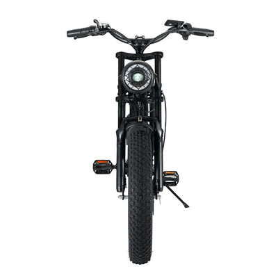 Powerful 750W V8 Motor 20 Inch Fat Tire Electric Mountain Bike With 48V 15ah Battery