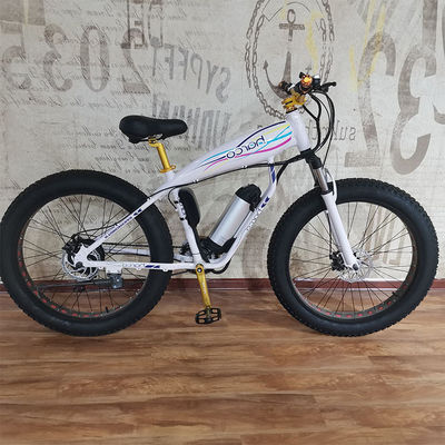 Made 26inch Electric Fat Tire Bike With 48v 500w Motor Lithium Battery Powered