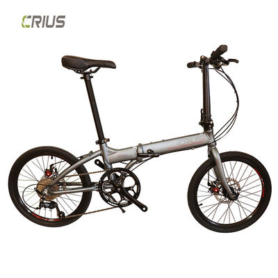 Portable 20" Aluminium Alloy Road Folding Bike With Front And Rear V Brake System