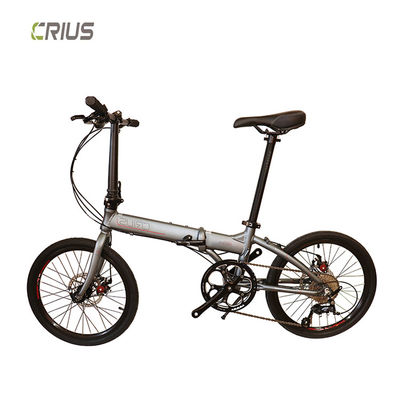 Portable 20" Aluminium Alloy Road Folding Bike With Front And Rear V Brake System