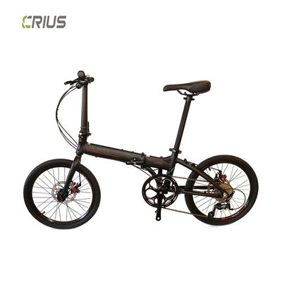 Portable 20" Aluminium Alloy Road Folding Bike With Front And Rear V Brake System