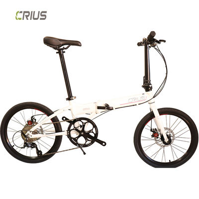 Portable 20" Aluminium Alloy Road Folding Bike With Front And Rear V Brake System
