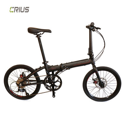Portable 20" Aluminium Alloy Road Folding Bike With Front And Rear V Brake System