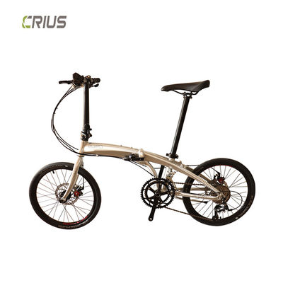 Front And Rear Wheel V Brake 20 Inch Mini Folding Bicycle With SMN 3500 Rear Derailleur