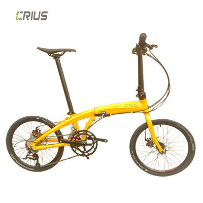 Front And Rear Wheel V Brake 20 Inch Mini Folding Bicycle With SMN 3500 Rear Derailleur