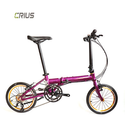 16 Inch Folding Bike With Microshift R9 Rear Derailleur And Xunjie 9s 11-28T Cassette