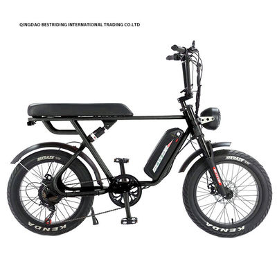 Custom 48V 1000W Electric Bike 20 Inch Fat Tire Ebike With And 52V Lithium Battery Charger