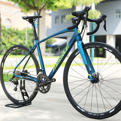 700C Complete Aluminum Carbon Fiber Bicycle 21 Speed Double Disc Brake Full Carbon Road Bike