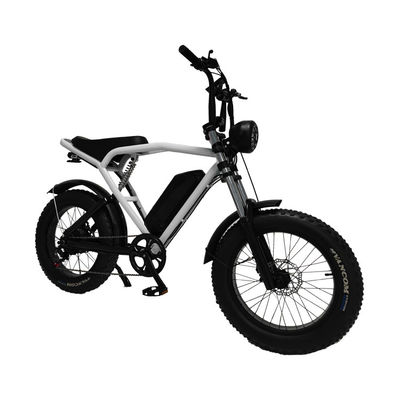 Fast Electric Dirt Bike Mountain City Road EBike With Mechanical Disc Brake In Black