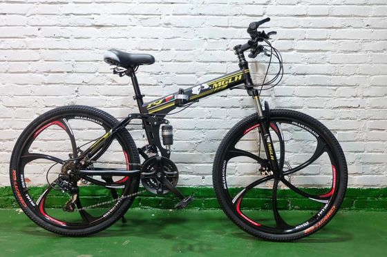 20 Inch Fold Up Bicycles For Adults Steel Frame Inner Painting Length 1.33m