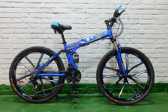 20 Inch Fold Up Bicycles For Adults Steel Frame Inner Painting Length 1.33m
