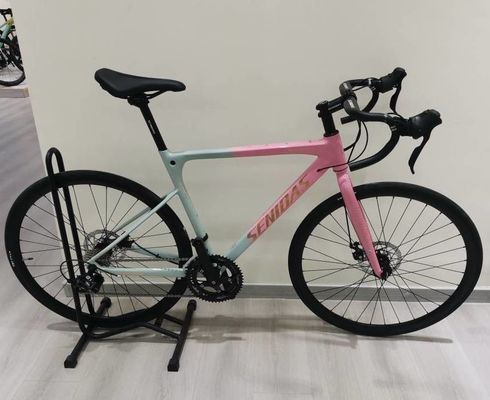 Carbon Fiber Welding Road Bike 700C 2*9s 1*9s AL Frame Nice Shape AL Hub And 10kg