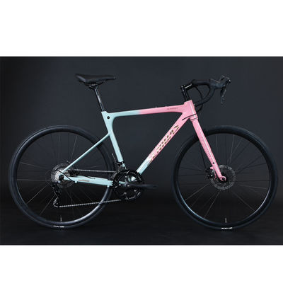 Carbon Fiber Welding Road Bike 700C 2*9s 1*9s AL Frame Nice Shape AL Hub And 10kg