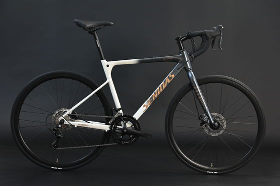 Carbon Fiber Welding Road Bike 700C 2*9s 1*9s AL Frame Nice Shape AL Hub And 10kg