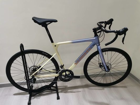 Carbon Fiber Welding Road Bike 700C 2*9s 1*9s AL Frame Nice Shape AL Hub And 10kg