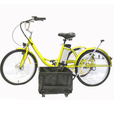 24 Inches Pink Multifunctional Adult Tricycle With Passenger Seat Removable