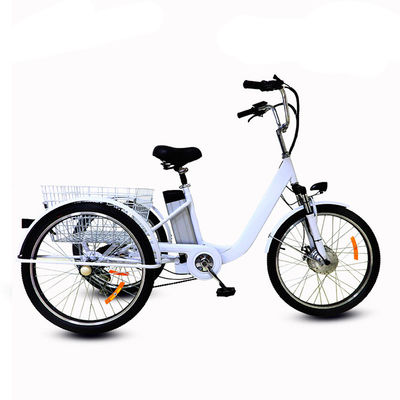 24 Inches Pink Multifunctional Adult Tricycle With Passenger Seat Removable