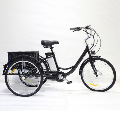24 Inches Pink Multifunctional Adult Tricycle With Passenger Seat Removable