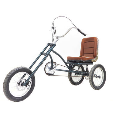 16" Single Speed Tricycle With Disc Brake 160mm High Carbon Steel Handlebars Stem