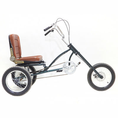 16" Single Speed Tricycle With Disc Brake 160mm High Carbon Steel Handlebars Stem