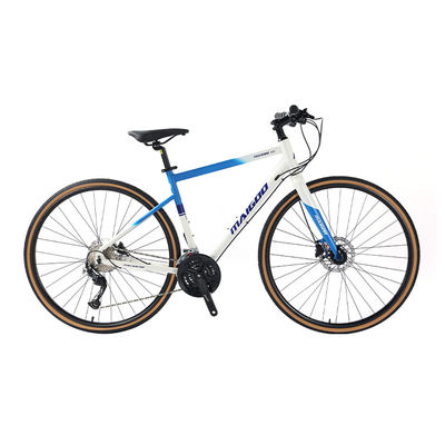 27 Speeds Design Speed Adult 700*35C Flat Bar Road Bike with Customizable Alloy Fork