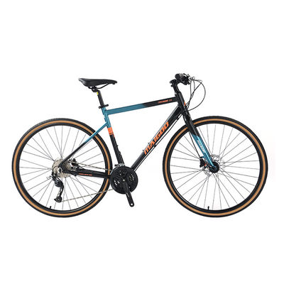 27 Speeds Design Speed Adult 700*35C Flat Bar Road Bike with Customizable Alloy Fork