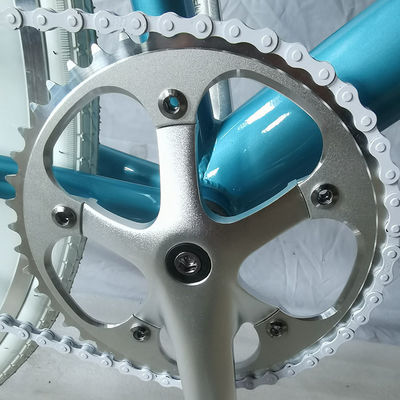 Fixed Gear Track Bicycle With 85% SKD Assembly And 1/2*1/8*44T*170L Crankset