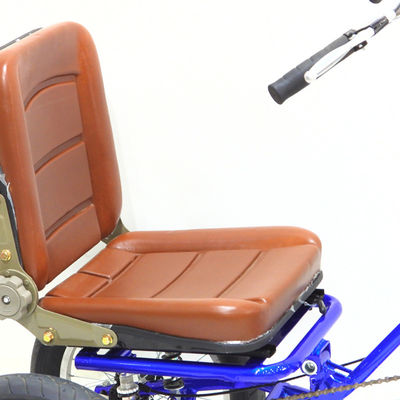 Front Rear Brake 16 Inch Adult Tricycle Trike With Aluminum Pedal And Single Speed
