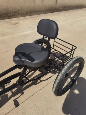 High Carbon Steel Frame 7 Speeds Cargo Trike With 24inch Thick Aluminum Alloy Wheels