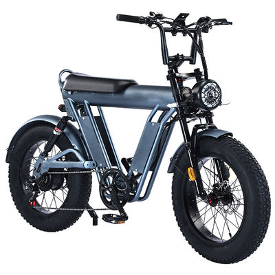 20 Inches Fat Tire Electric Bicycle With 48V Aluminum Alloy Frame And Dual Suspension