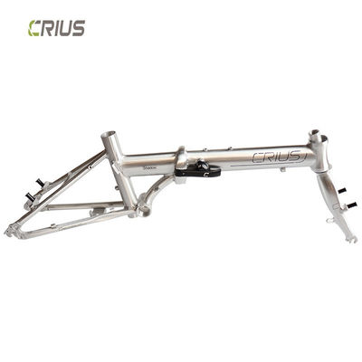 Customized Color Crius 16 Inch Folding Bike Frame with 2300g Weight and V Brake/D Brake