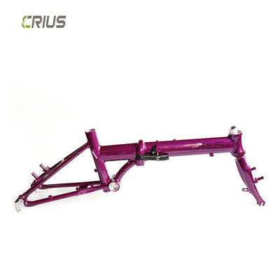Customized Color Crius 16 Inch Folding Bike Frame with 2300g Weight and V Brake/D Brake