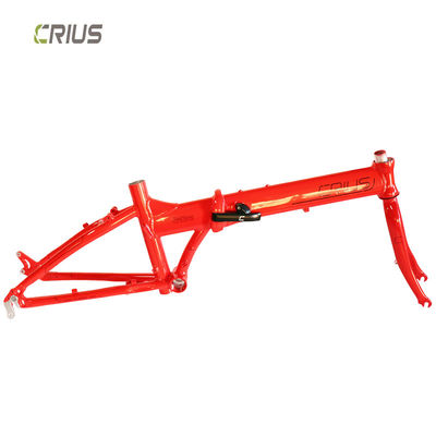 20" Aluminum Alloy Folding Bike Frame with Gloss Surface Processing Mode Suitable
