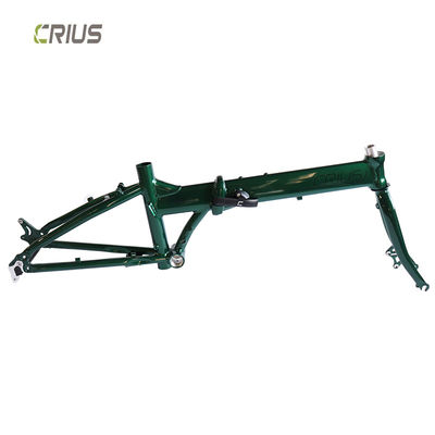 20" Aluminum Alloy Folding Bike Frame with Gloss Surface Processing Mode Suitable