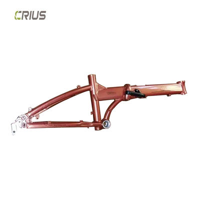 20" Aluminum Alloy Folding Bike Frame with Gloss Surface Processing Mode Suitable