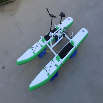 Outdoor Water Sports Metal Water Bicycle With Inflatable Floating Propeller Bike