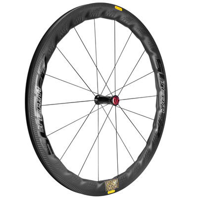 Carbon Fiber Superteam Road Bike Wheel Set 25mm Width 50mm Depth Ceramic Bearing Hubs