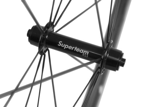 Superteam 38mm Road Wheelset with V Brake Braking System and R13 Black Hub Elbow