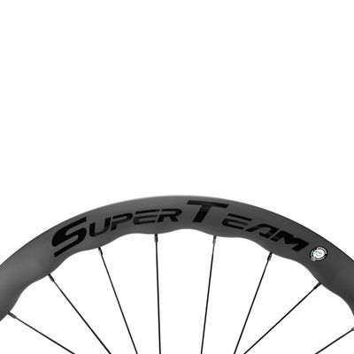 Customized Superteam 25mm Width 45mm Depth Clincher Carbon Bicycle Wheels