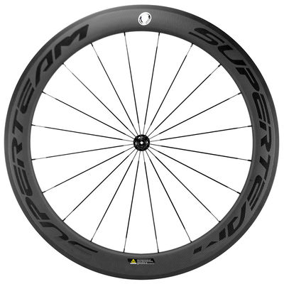 Customizable 45mm Carbon Fiber Road Bicycle Wheelset 700c 20 24h R13 Hub Carbon Wheels