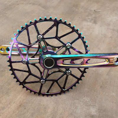 Litepro Plus Bicycle Crankset 54T 170mm BCD 130mm Aluminum Alloy Hollow Crank by Crius