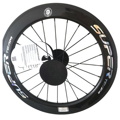 Black 451 Glossy 3K Rim Brake Ceramic Bearing Hub Blade Spokes Superteam Carbon Wheelset