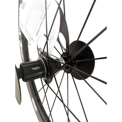 Black 451 Glossy 3K Rim Brake Ceramic Bearing Hub Blade Spokes Superteam Carbon Wheelset