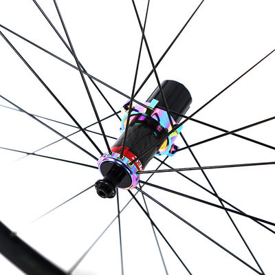 Retrospec 700c Wheel Set In Black With RS Hub Carbon Body And Galaxy Color 24/24 Holes