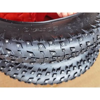 20"X4.0" Studded Fat Bike Tyre Snow Bike For Electric Bicycle In Winter Riding